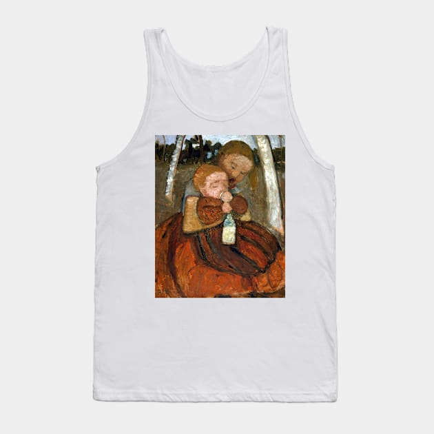 Paula Modersohn-Becker Girl with Toddler Tank Top by pdpress